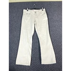 Vintage Y2K Angels Jeans Womens 30x25 Curvy Straight Leg Mid Rise Stretch Biege